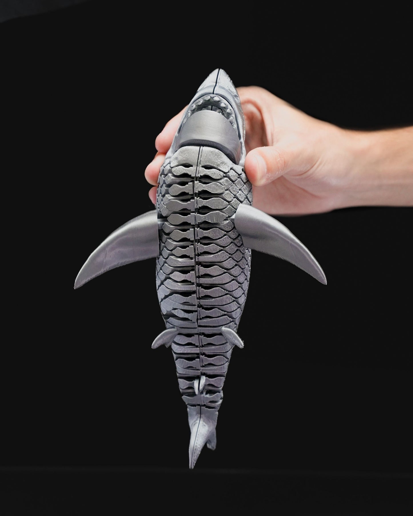 🦈 3D Printed Articulated Great White Shark – The King of the Deep!