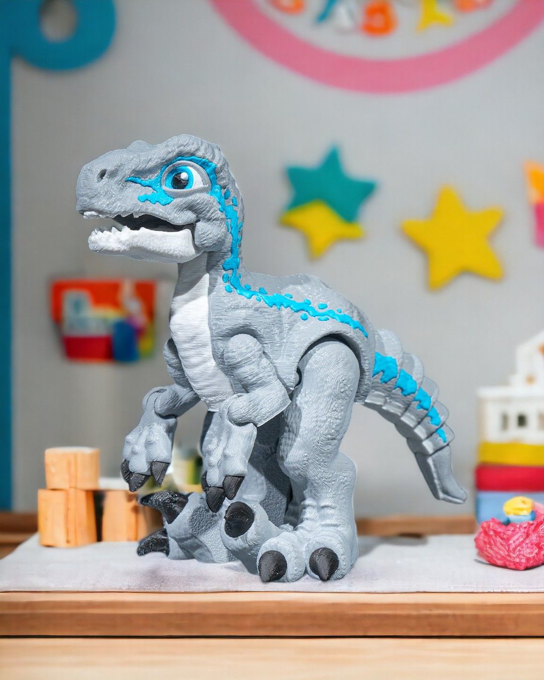 3D Printed Articulated Veloci-Raptor 🦖🐀