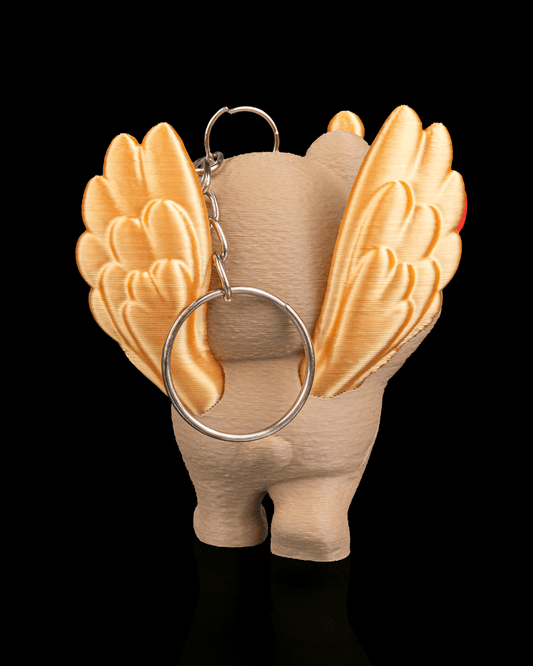 🧸✨ Cupid Cub – Keychain Bear (3D Printed Collectible)