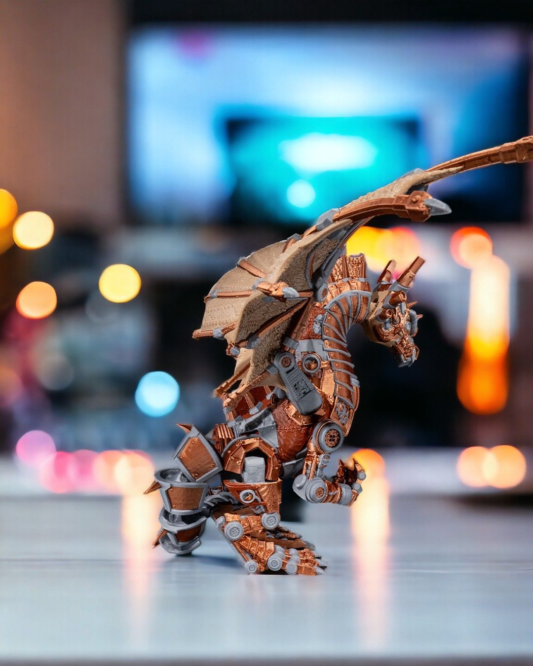 ๐ ๏ธ Steampunk Majesty: 3D-Printed Steampunk Dragon