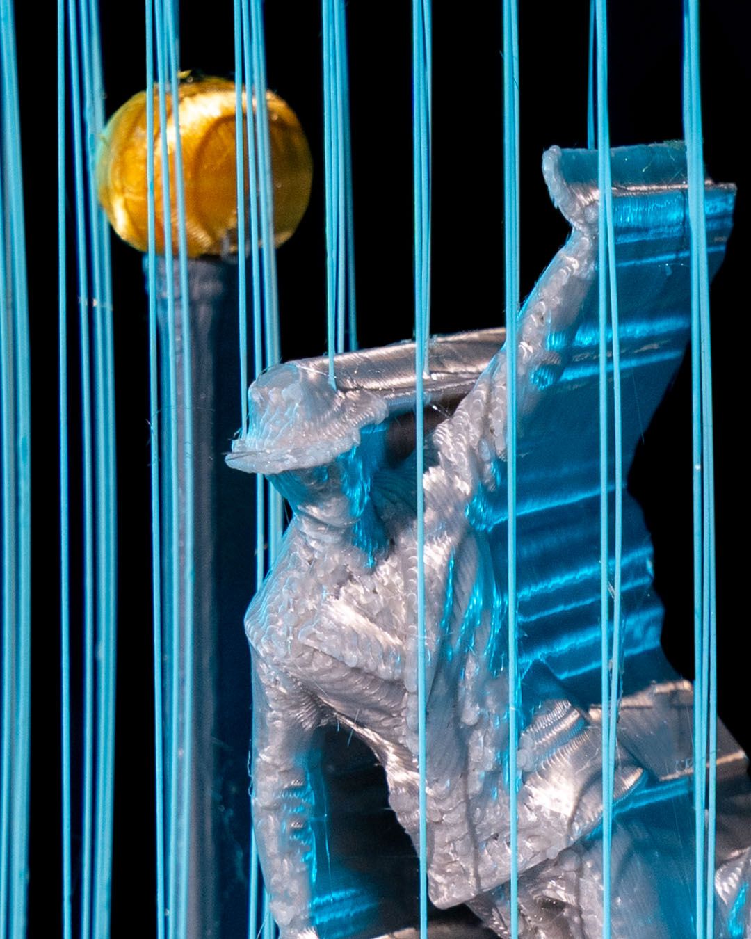 🌦️ 3D Printed String Art - Raining Bliss 🌈