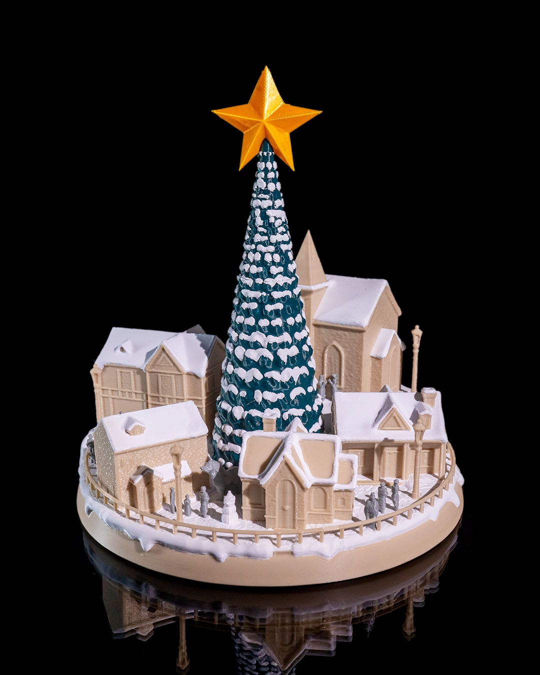 🌟 Snowy Christmas Village – A Winter Wonderland in Miniature! 🌟