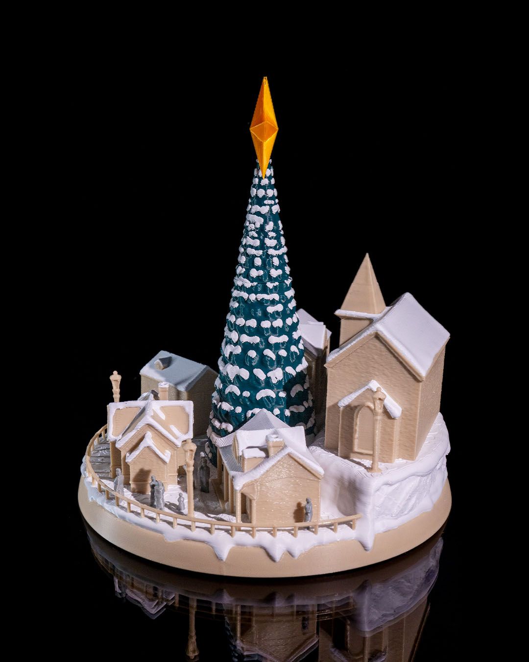 🌟 Snowy Christmas Village – A Winter Wonderland in Miniature! 🌟