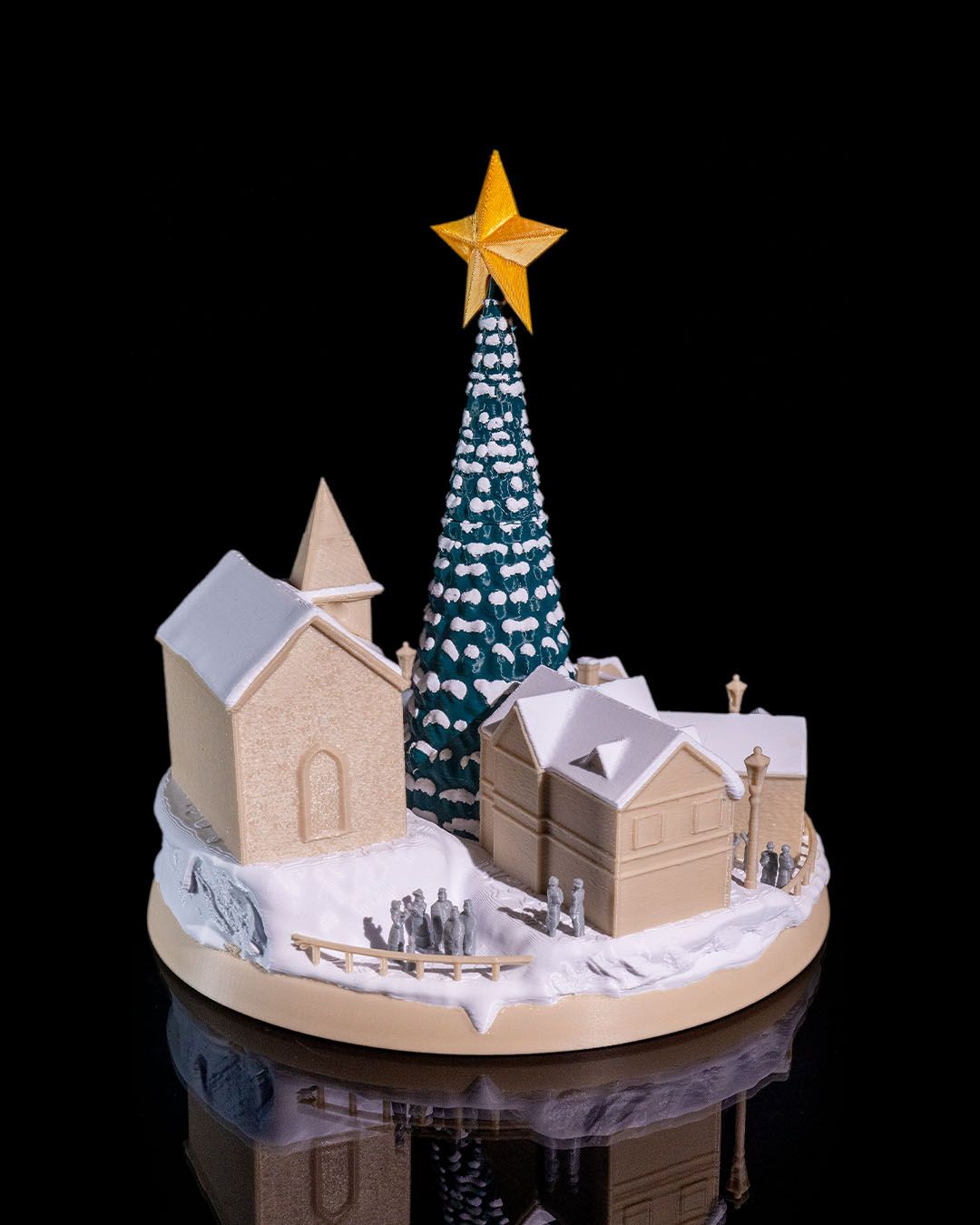 🌟 Snowy Christmas Village – A Winter Wonderland in Miniature! 🌟