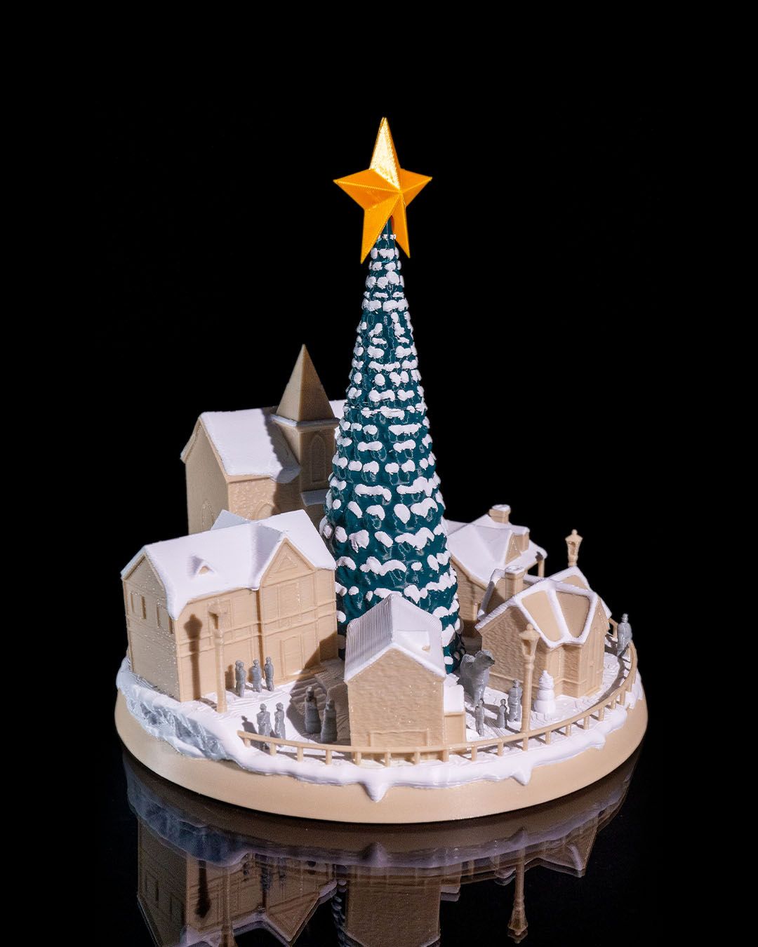 🌟 Snowy Christmas Village – A Winter Wonderland in Miniature! 🌟