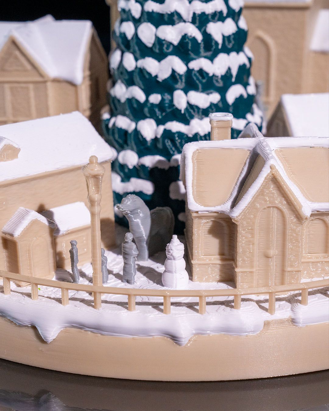 🌟 Snowy Christmas Village – A Winter Wonderland in Miniature! 🌟