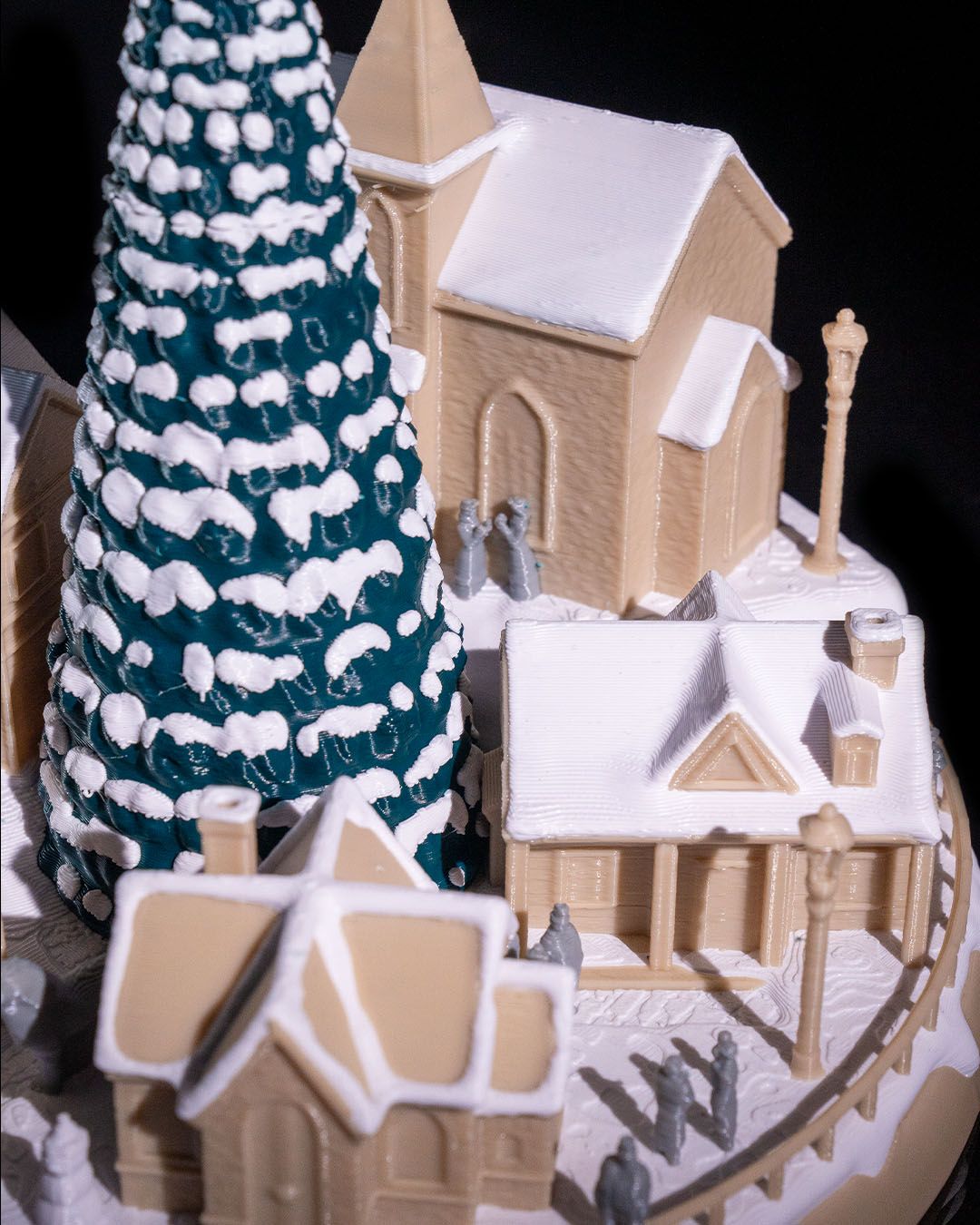 🌟 Snowy Christmas Village – A Winter Wonderland in Miniature! 🌟