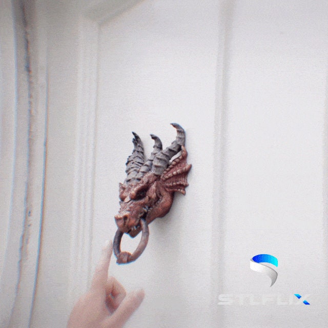 Majestic 3D Printed Dragon Door Knocker 🐉✨