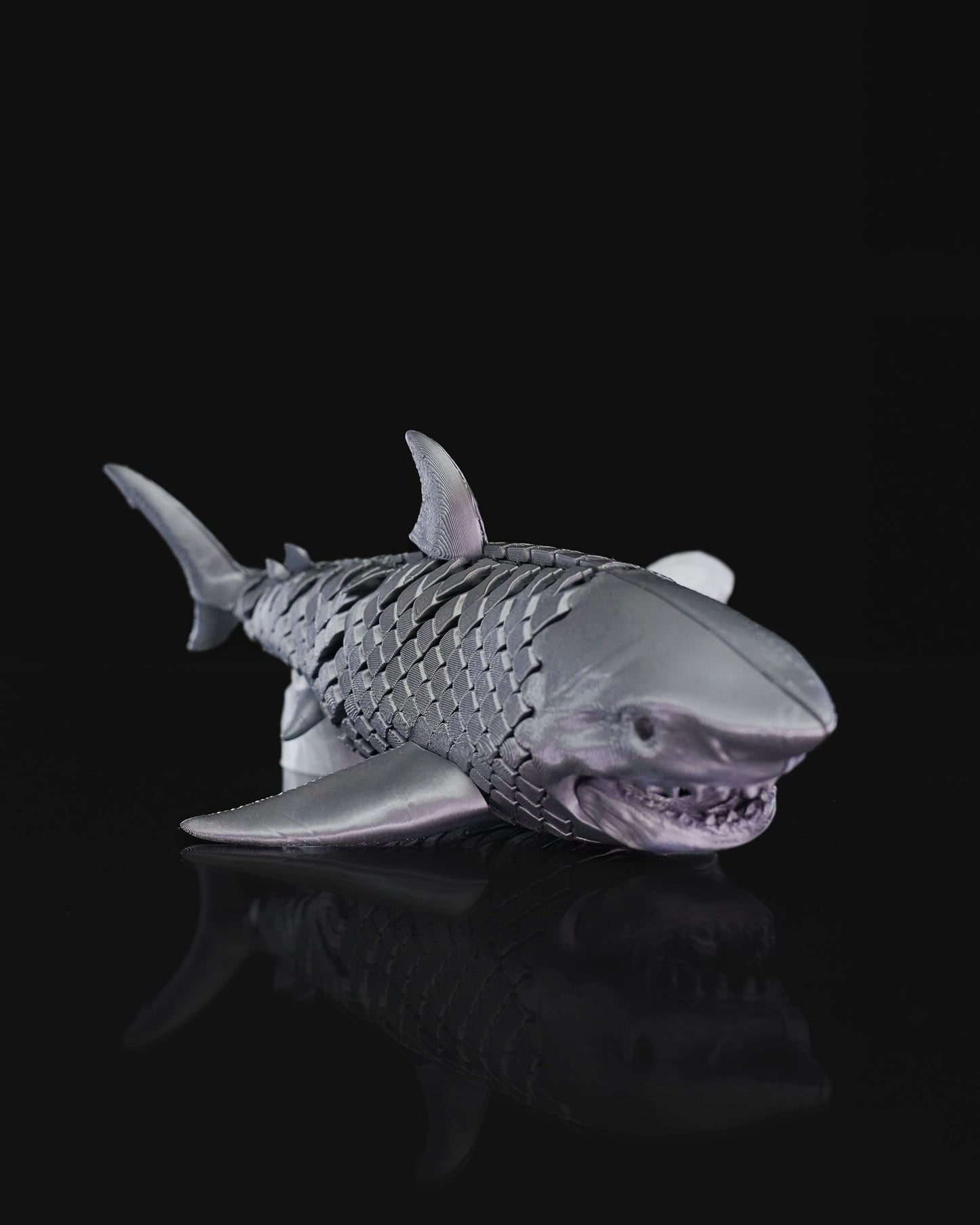 🦈 3D Printed Articulated Great White Shark – The King of the Deep!