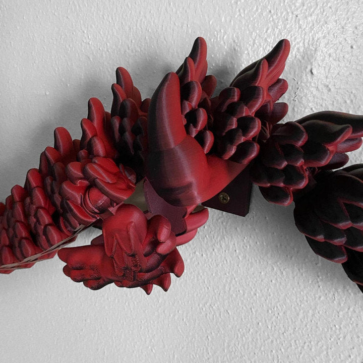 Unique Articulating Dragon Sculpture - Customizable in Dual or Tri Colour,Articulated, Year Of the Dragon, Fidget
