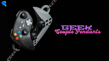 Geek Couple Pendants | Unique Home Decor Gift