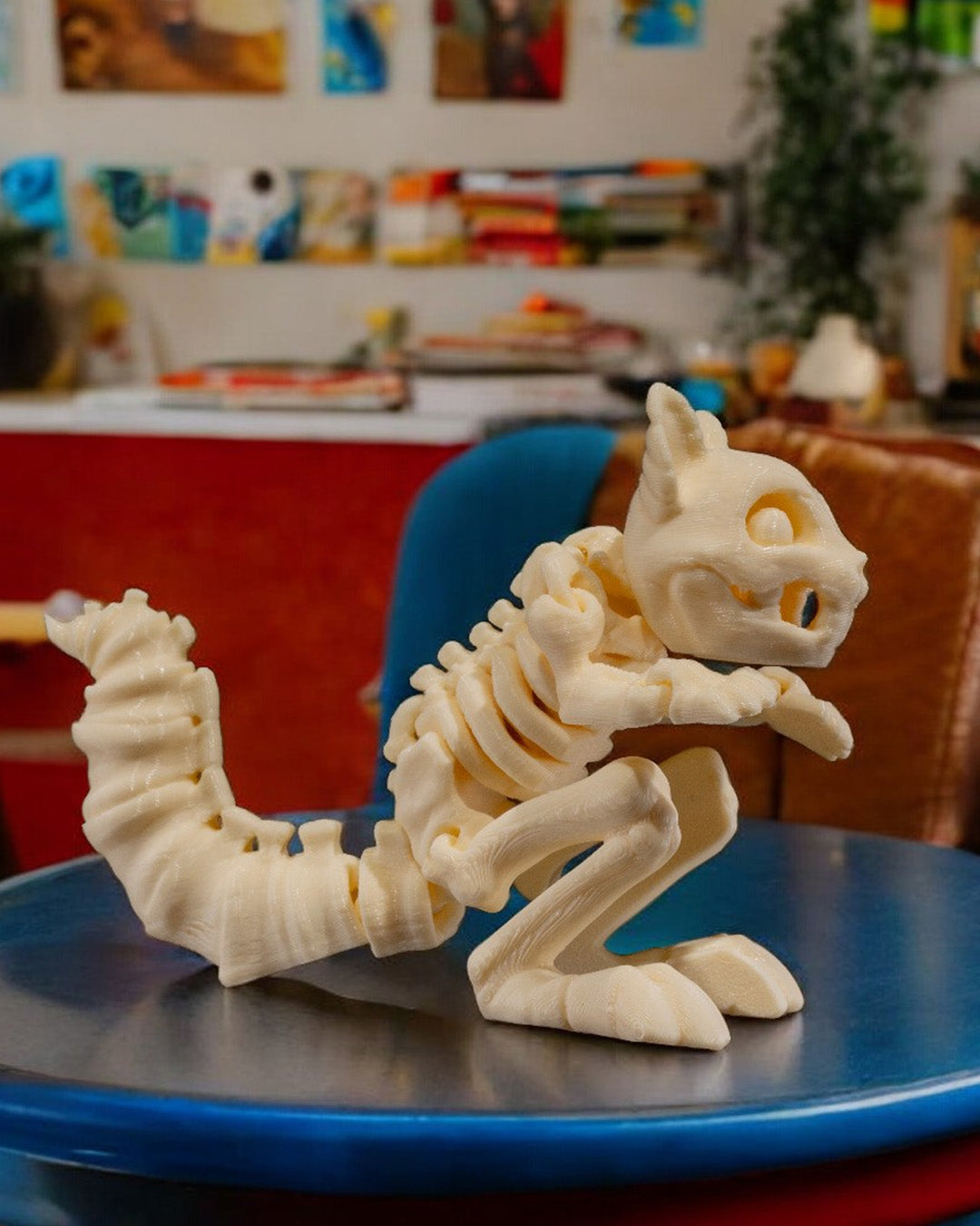 🦴 Meet Our 3D Printed Skeleton Squirrel, Bone Nutty! 🦴 – handcrafted 3D printed decor gift