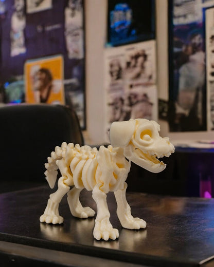 🐾 3D Printed Skeleton Dog - "Bone Buddy" 🐶💀 – handcrafted 3D printed decor gift