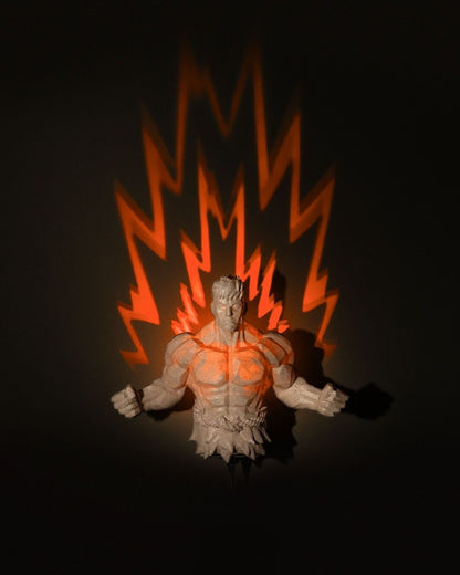 Super Warrior Wall Light: Illuminate Your Inner Hero! 🦸‍♂️✨ | Unique Home Decor Gift – handcrafted 3D printed decor gift