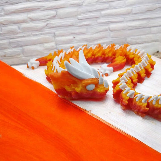 🐅🐉 Articulated Tiger Dragon – The Jungle's Mystic Guardian 🐉🐅 | Unique Home Decor Gift – handcrafted 3D printed decor gift