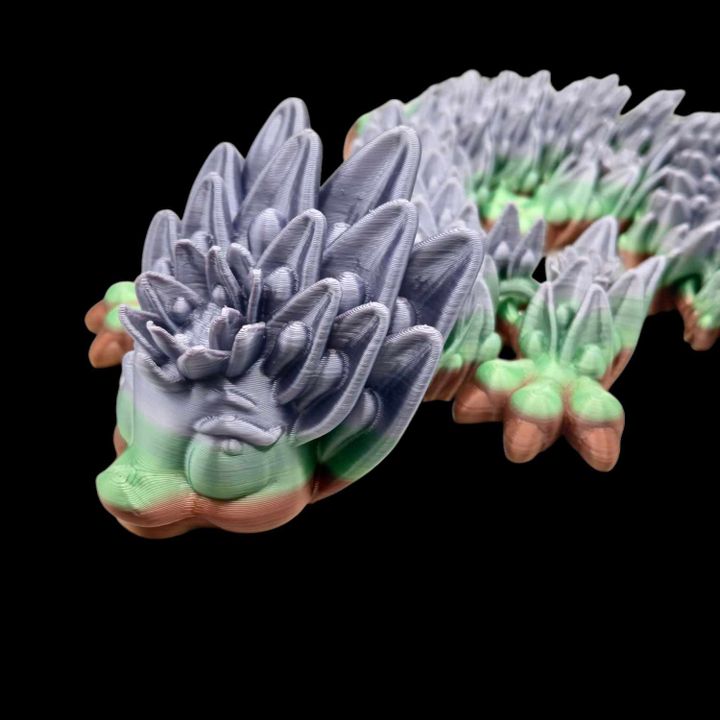 🌸 3D Printed Articulated Lotus Dragon – Blooming with Grace and Power! 🐉 – handcrafted 3D printed decor gift