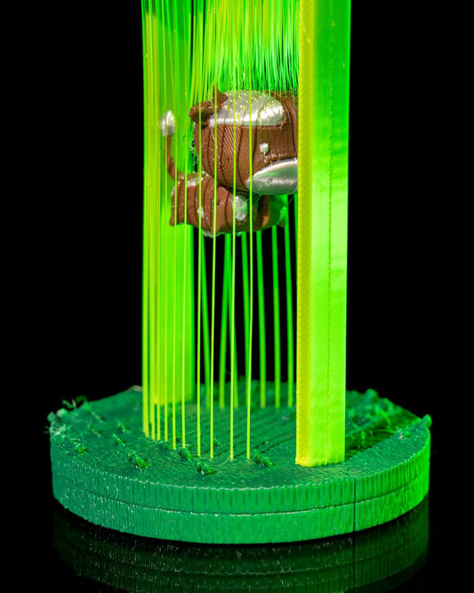 Abduction – 3D Printed String Art Sculpture (PLA) 🌌👽