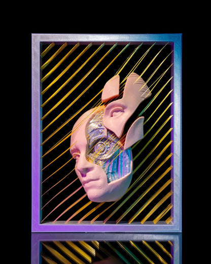 🤖 3D Printed String Art Android – A Futuristic Masterpiece! 🌟