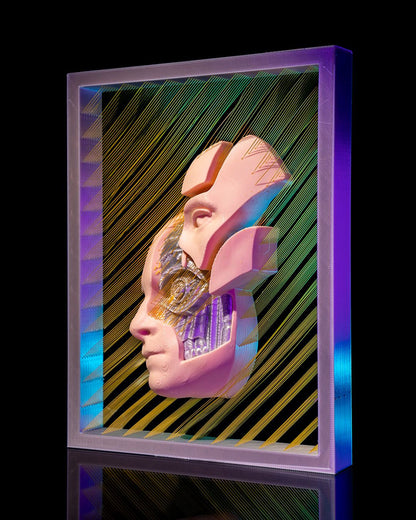 🤖 3D Printed String Art Android – A Futuristic Masterpiece! 🌟
