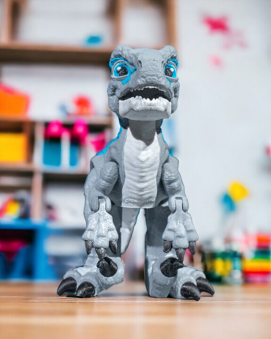 3D Printed Articulated Veloci-Raptor 🦖🐀