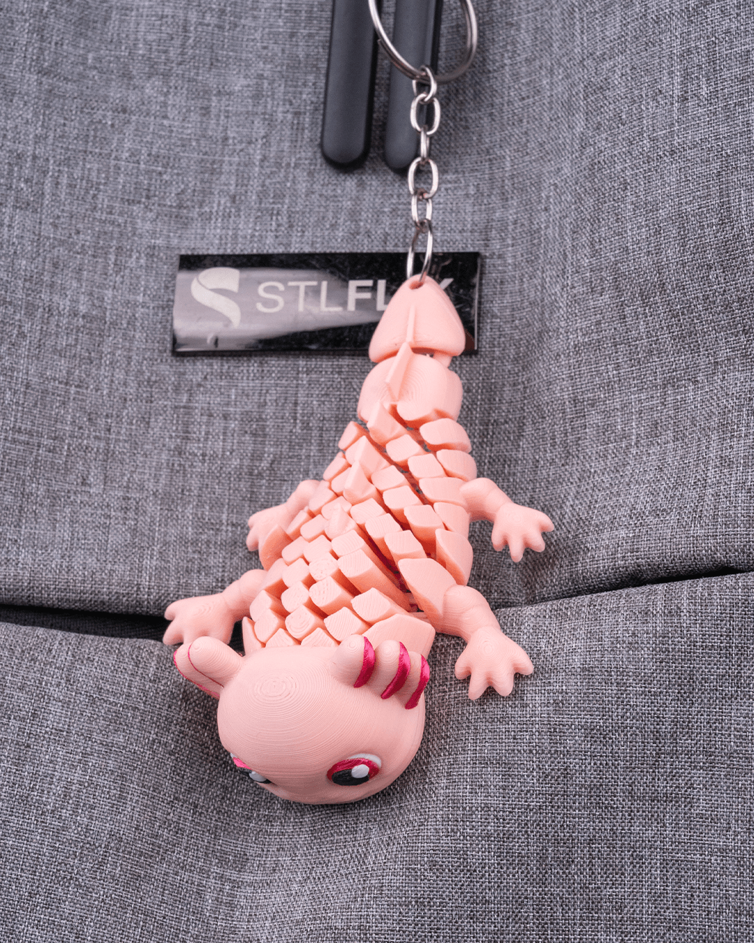 🌊 Ashley the Axolotl – 3D Printed Mesh Articulated Wonder! 🐾