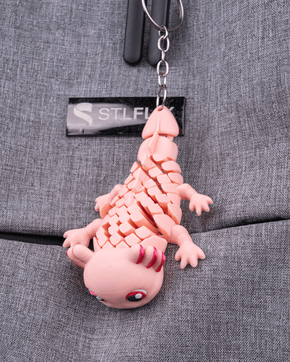 🌊 Ashley the Axolotl – 3D Printed Mesh Articulated Wonder! 🐾