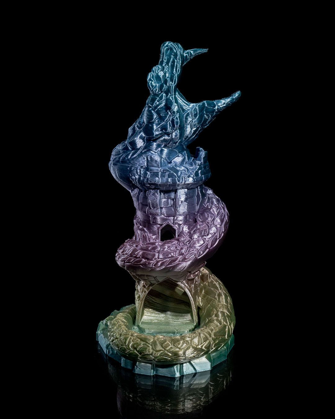 🎲 The Basilisk Dice Tower – Where Danger Meets Elegance! 🐍✨