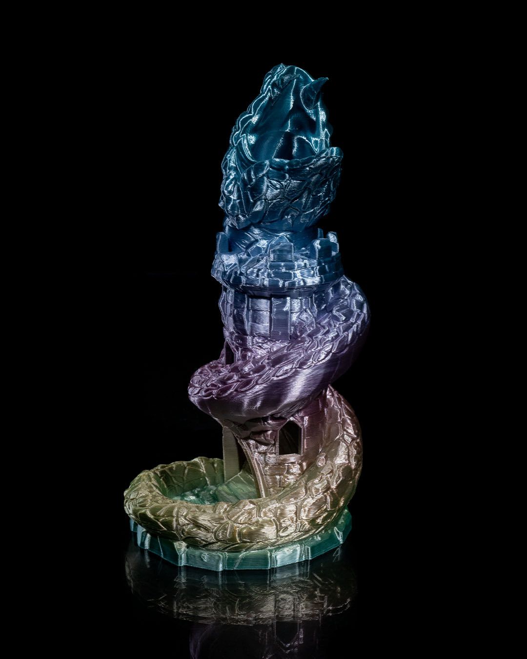 🎲 The Basilisk Dice Tower – Where Danger Meets Elegance! 🐍✨