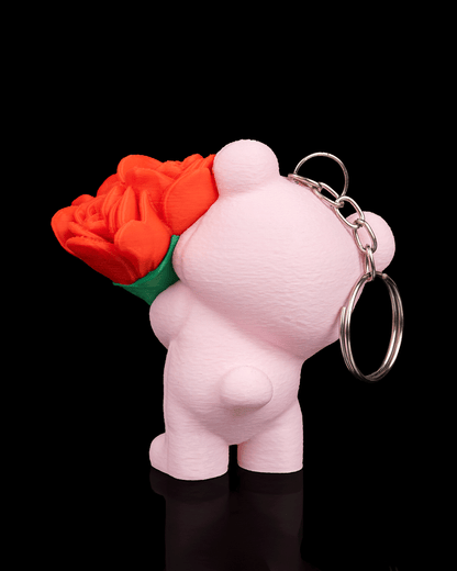 Bloom Bear Keychain | Cute Collectible Bear Charm | Valentine’s & Mother’s Day Gift