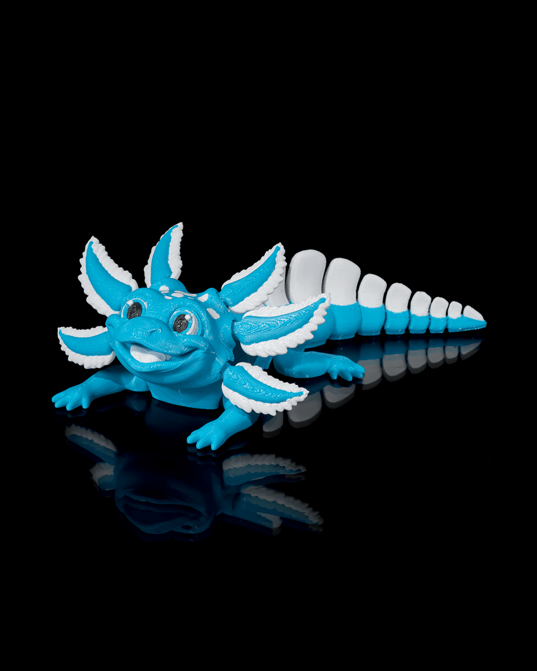❄️ Blue Ice Pop the Axolotl 🧊 | Chillest 3D Printed Buddy You'll Ever Meet! 🦎✨ – handcrafted 3D printed decor gift