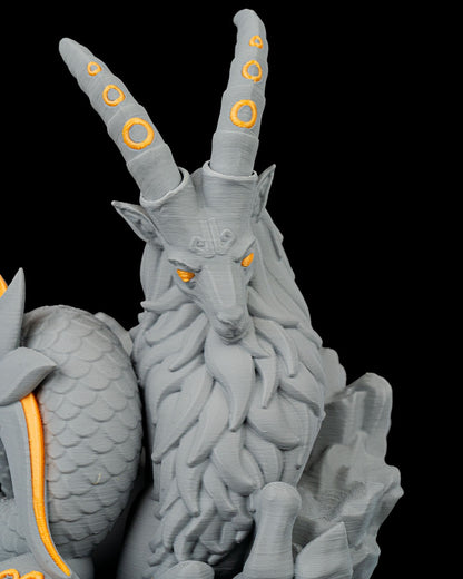 Capricorn Majesty ♑️✨: The Goat of Ambition | Unique Home Decor Gift – handcrafted 3D printed decor gift