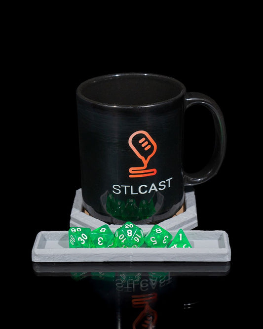 Class-ic Coaster and Dice Tray 🌀 Enhance Your Gaming Experience 🌀