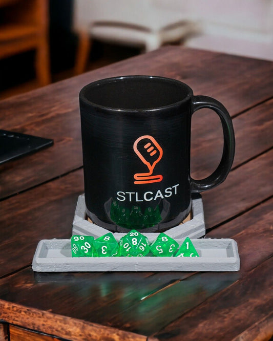 Class-ic Coaster and Dice Tray 🌀 Enhance Your Gaming Experience 🌀
