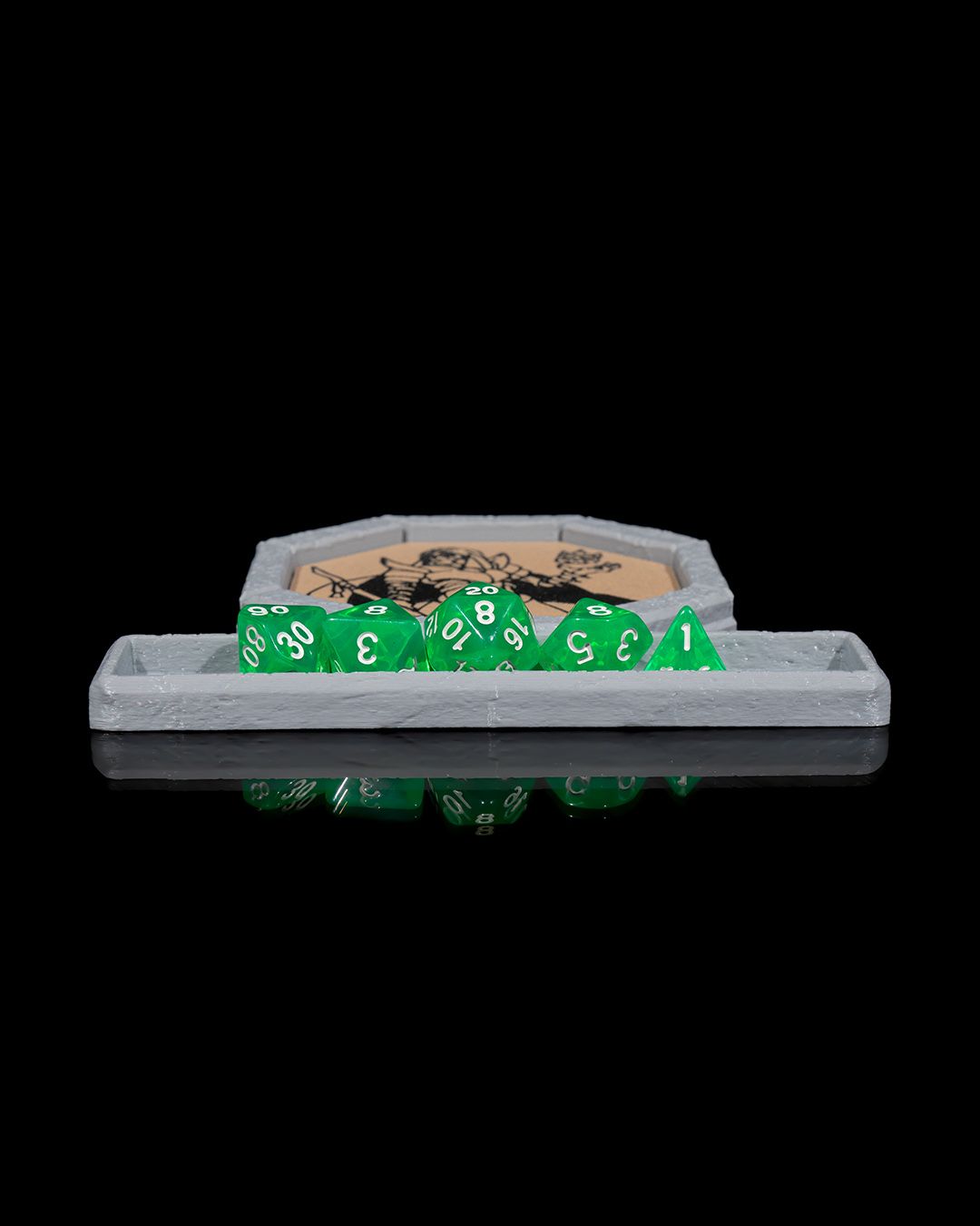 Class-ic Coaster and Dice Tray 🌀 Enhance Your Gaming Experience 🌀