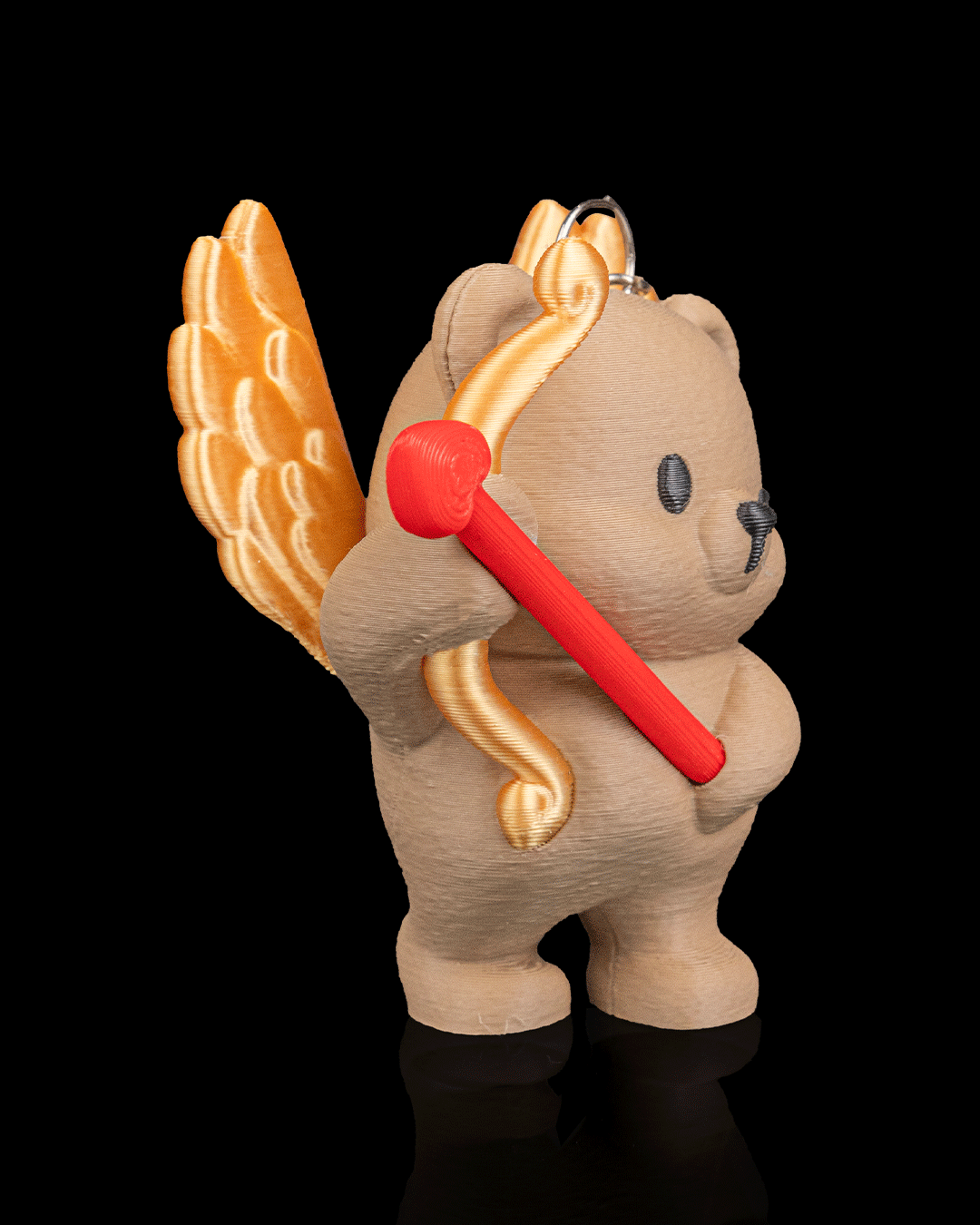 🧸✨ Cupid Cub – Keychain Bear (3D Printed Collectible)