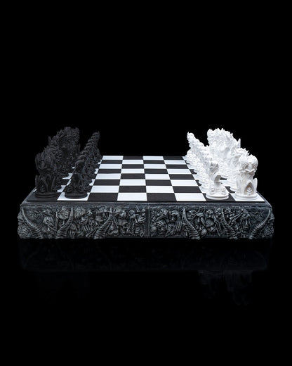 Unleash the Dark Side with the Demonic Chess Board ♟️🖤