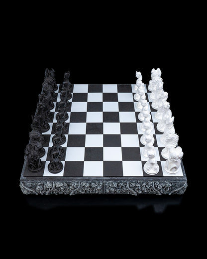 Unleash the Dark Side with the Demonic Chess Board ♟️🖤