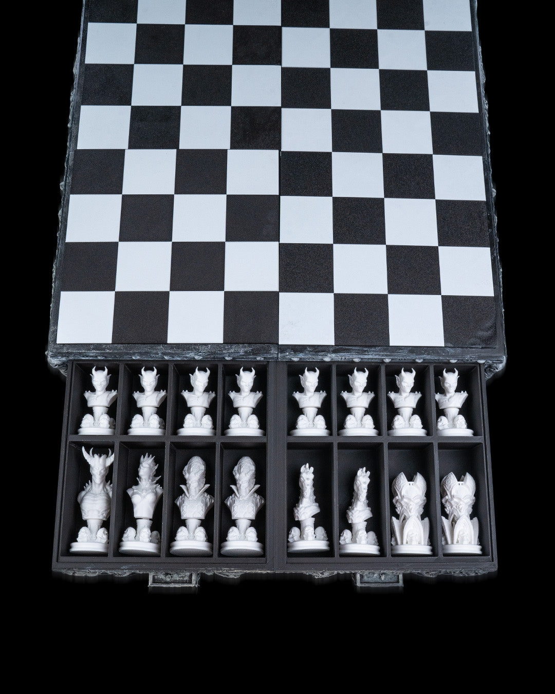 Unleash the Dark Side with the Demonic Chess Board ♟️🖤