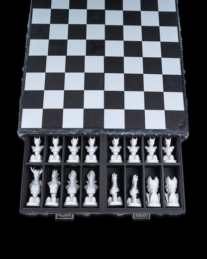 Unleash the Dark Side with the Demonic Chess Board ♟️🖤