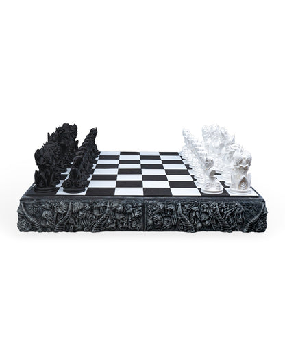 Unleash the Dark Side with the Demonic Chess Board ♟️🖤