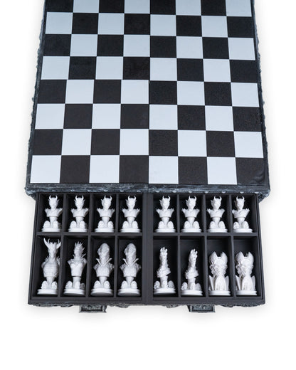 Unleash the Dark Side with the Demonic Chess Board ♟️🖤
