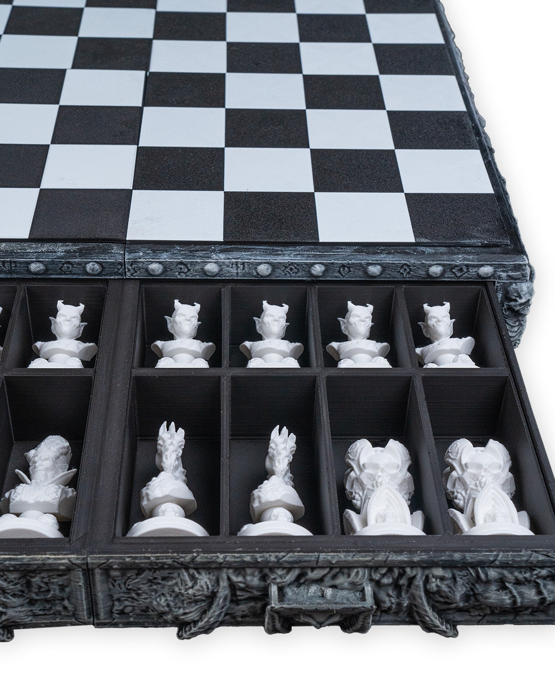 Unleash the Dark Side with the Demonic Chess Board ♟️🖤