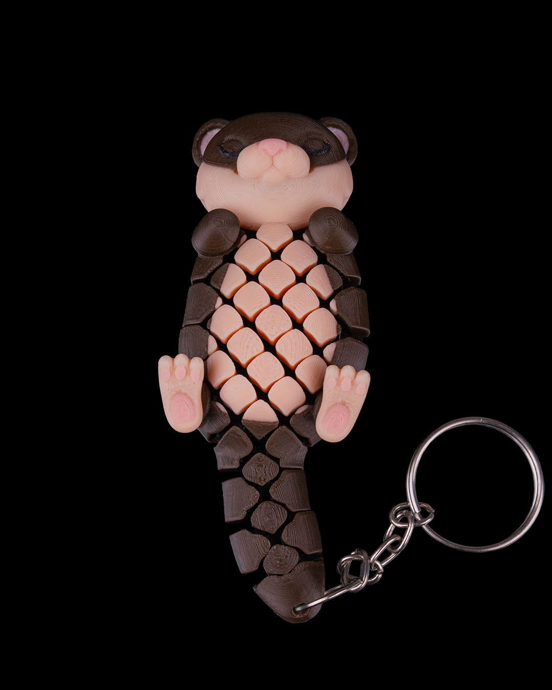 Dottie the Otter – 3D Printed Articulated Mesh Keychain | Cute Fidget Toy Gift
