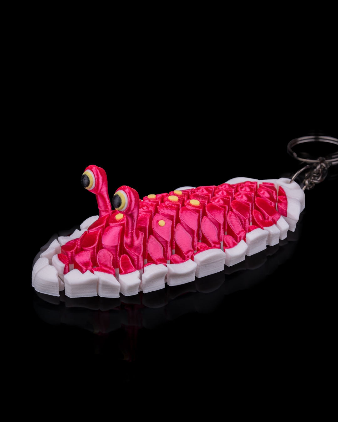 Doug, the Sea Slug — 3D Printed Mesh Articulated Keychain 🐌✨