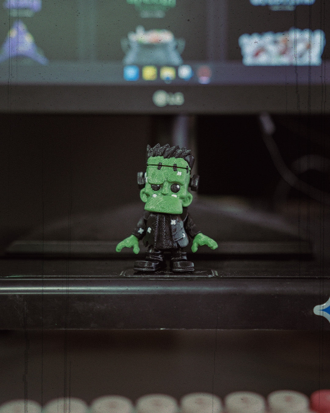 🧟‍♂️ Meet Fright Frankie – Your Pocket-Sized Monster Companion! 🧟‍♂️ | Unique Home Decor Gift – handcrafted 3D printed decor gift