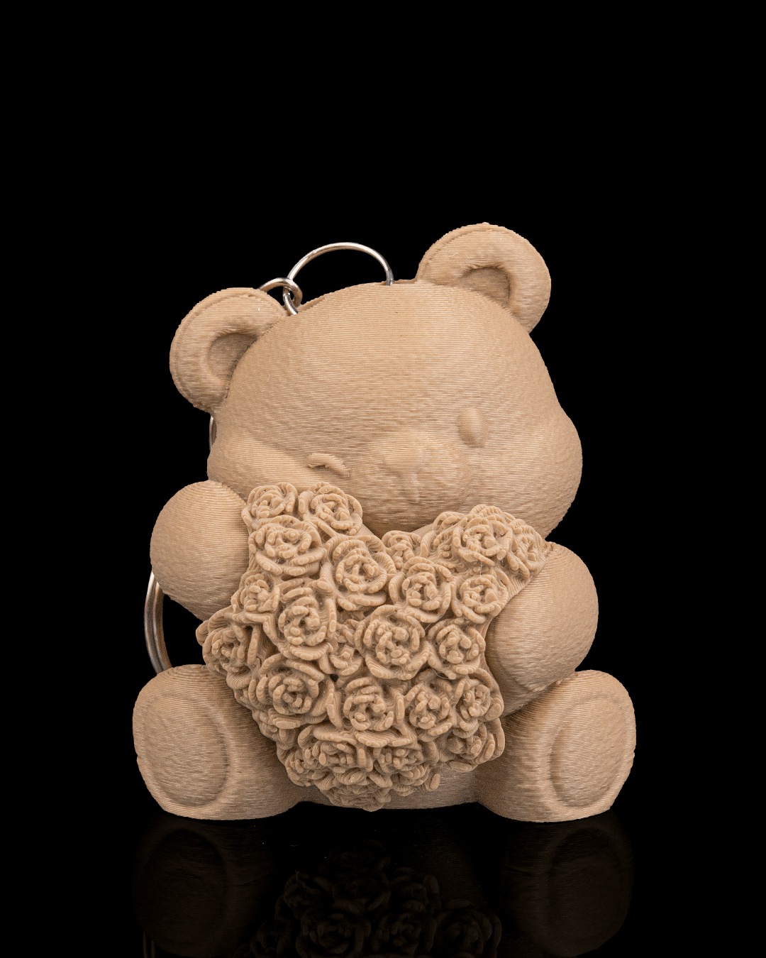 Heart Blossom Keychain Bear – Collectible 3D Printed Bear 💖🌸