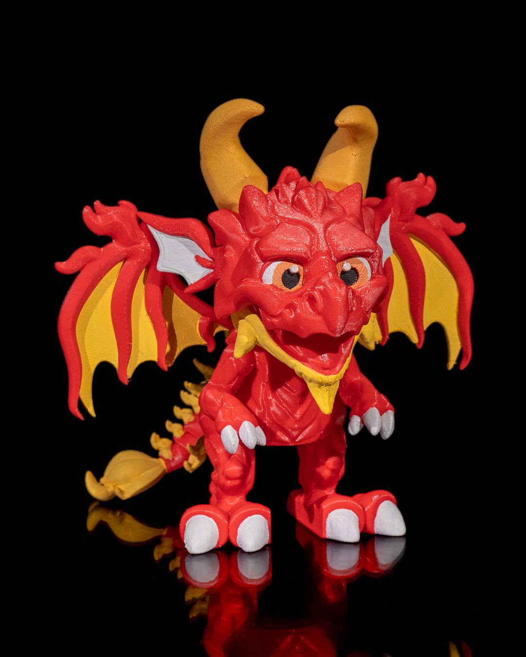 Hell’s Rage — 3D Printed Dragon with Articulated Fury 🔥🐉 – handcrafted 3D printed decor gift