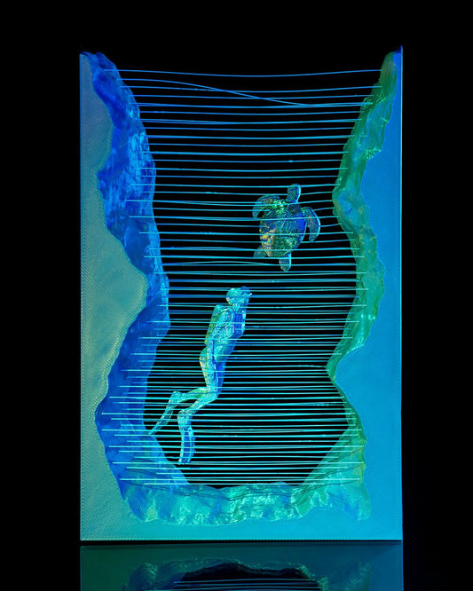 🌊 3D Printed String Art: Lost Diver 🌊
