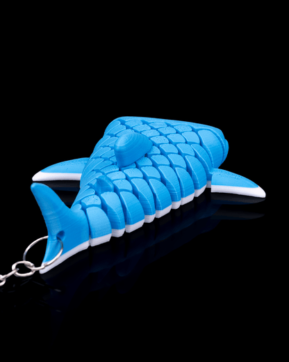 🦈 Mark, the Whale Shark – Mesh Articulated Keychain Buddy 🌊