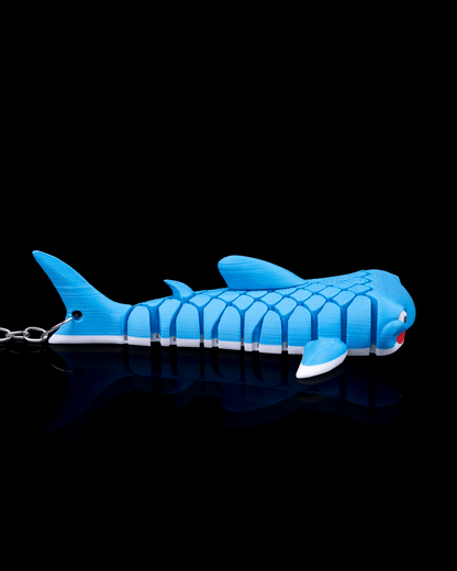 🦈 Mark, the Whale Shark – Mesh Articulated Keychain Buddy 🌊